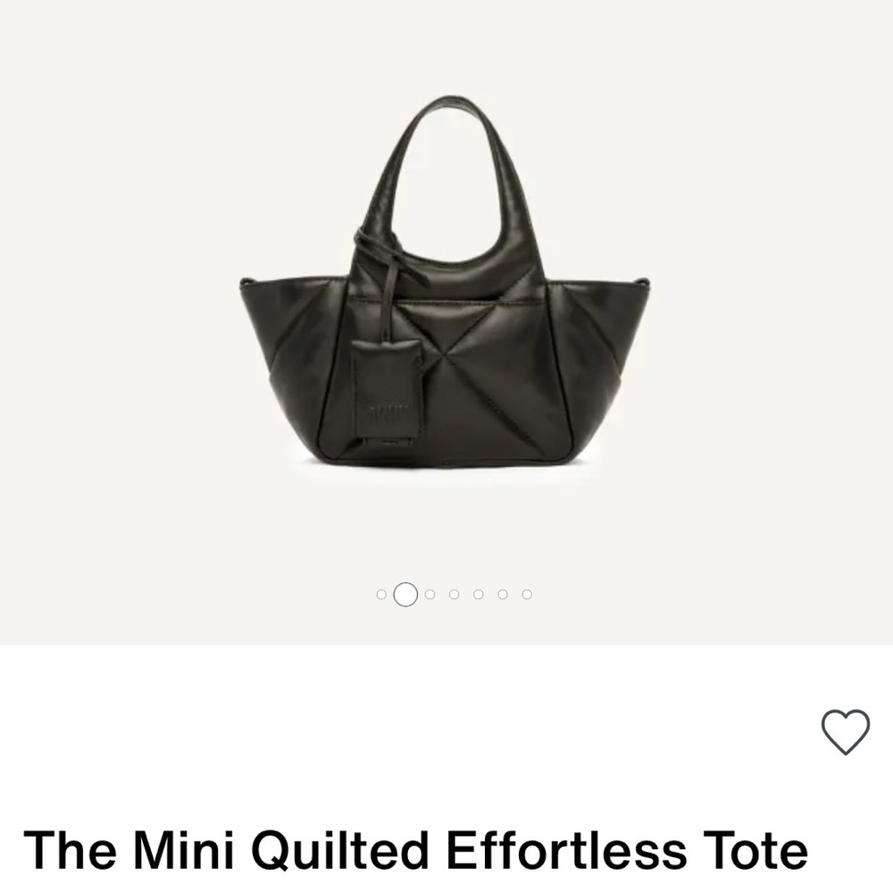 DKNY super soft leather quilted back